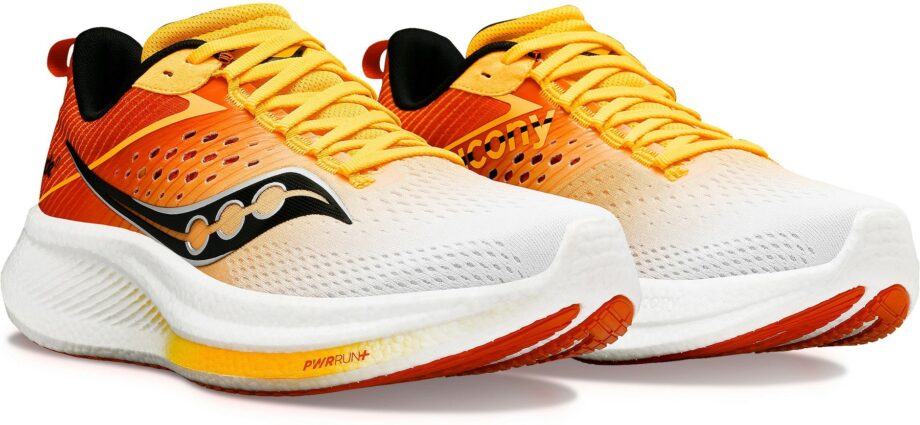 Saucony Ride 17 (Herr) - White/Vizigold: 41 (US 8)