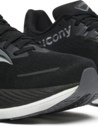 Saucony Hurricane 24 Wide (Herr) - Black/Carbon: 42,5 (US 9)