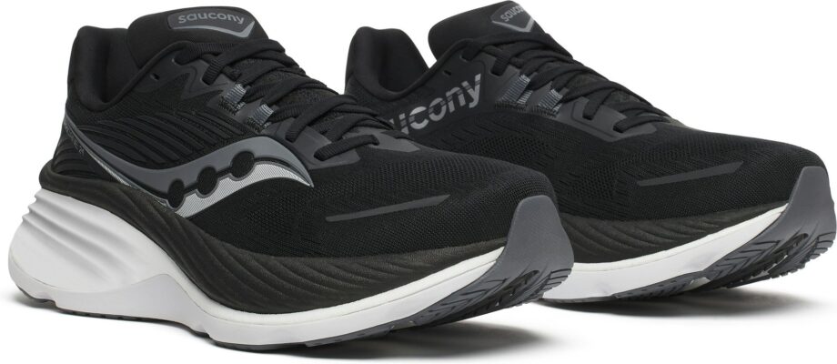 Saucony Hurricane 24 Wide (Herr) - Black/Carbon: 42,5 (US 9)