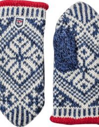 Hestra Hestra Nordic Wool Mitt Middle Blue/White