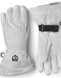 Hestra Hestra Women's Heli Ski 5 Finger Misty Grey/Off White