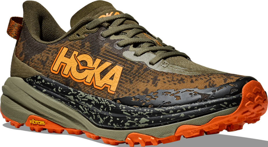 Hoka Speedgoat 6 Wide (Herr) - Antique Olive/Squash: 43 1/3 (US 9,5)