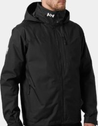 Helly Hansen Herr Crew Mellanlager Seglarjacka M Huva 2.0 Svart 3XL