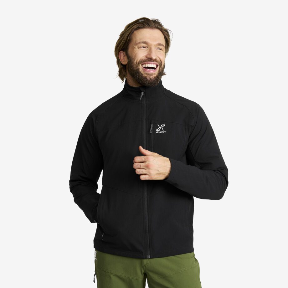 Revolution Race Jackor > Softshelljackor - Venue Stretch Jacket - Herr - Black, Storlek:2XL