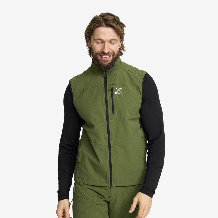 Revolution Race Jackor > Västar - Venue Stretch Vest - Herr - Cypress, Storlek:S