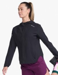 2XU Aero Jacket Women Black/Silver Reflective