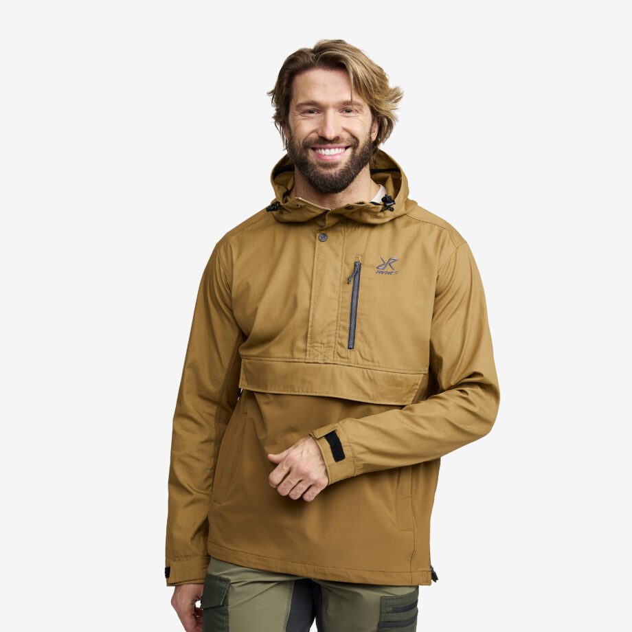 Revolution Race Skaljacka & Vindjacka - Rambler Lightweight Anorak - Herr - Dijon/Rubber, Storlek:2XL