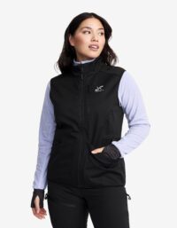 Revolution Race Responder Softshell Vest  Dam Black, Storlek:M