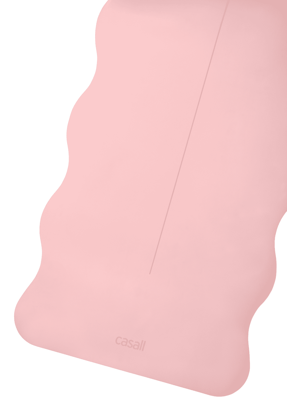 Casall Yoga mat Grip&Cushion III Scallop 5mm - Light pink