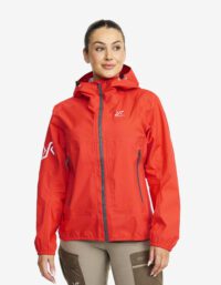 Revolution Race Arcade 3L Lightweight Jacket - Dam - C- Herr -y Tomato, Storlek:L - Skaljacka & Vindjacka