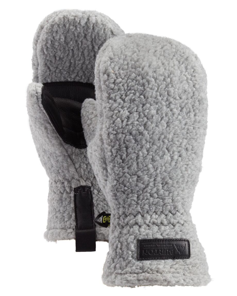 Burton Stovepipe Fleece Mitten W Gray Heather (L L)