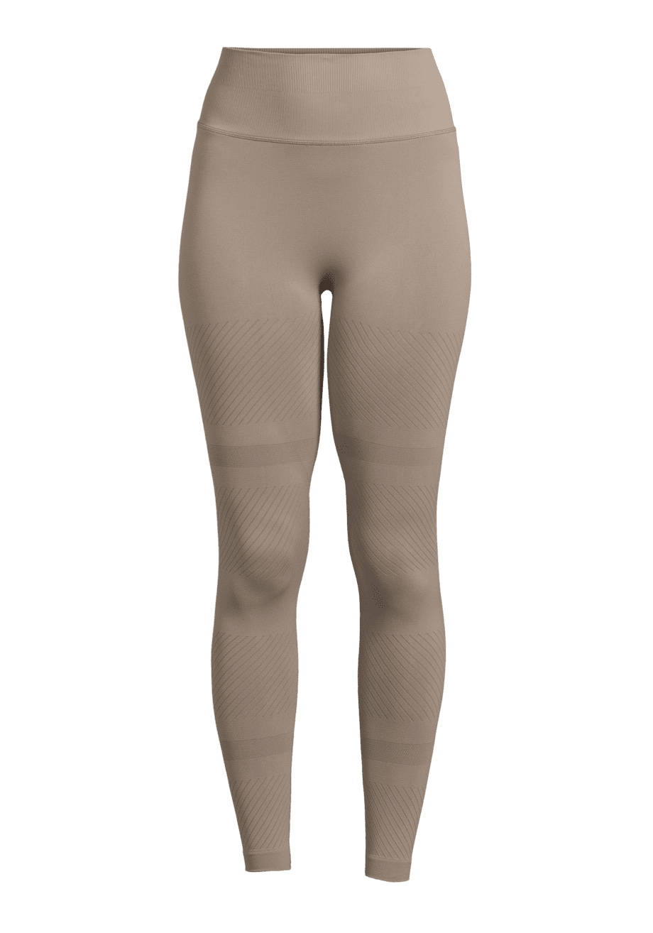 Casall Block Seamless High Waist Heart Shape Tights - Taupe Grey