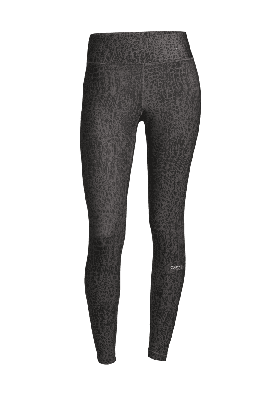 Casall Croco Tights - Grey Croco