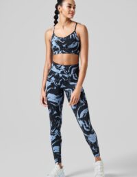 Casall Essential Printed Tights - Blaze Blue