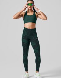 Casall Essential Printed Tights - Blaze Pine