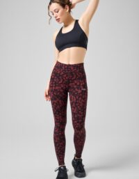 Casall Essential Tights Printed  - Cosmic Red