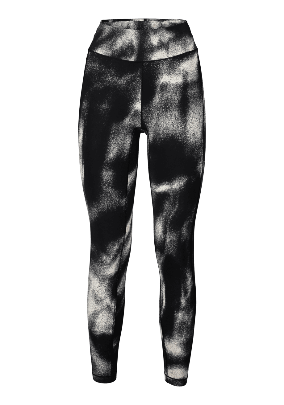 Casall Essential Tights Printed  - Haze Beige/Black