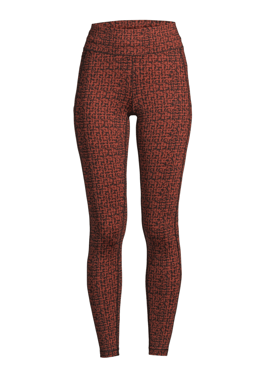 Casall Essential Tights Printed  - Infinite Sienna Red
