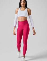 Casall Graphic High Waist Tights - Punch Pink