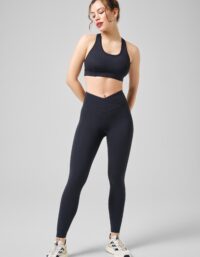 Casall Overlap High Waist Tights - Black