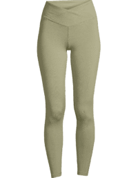 Casall Overlap High Waist Tights - Jade Green