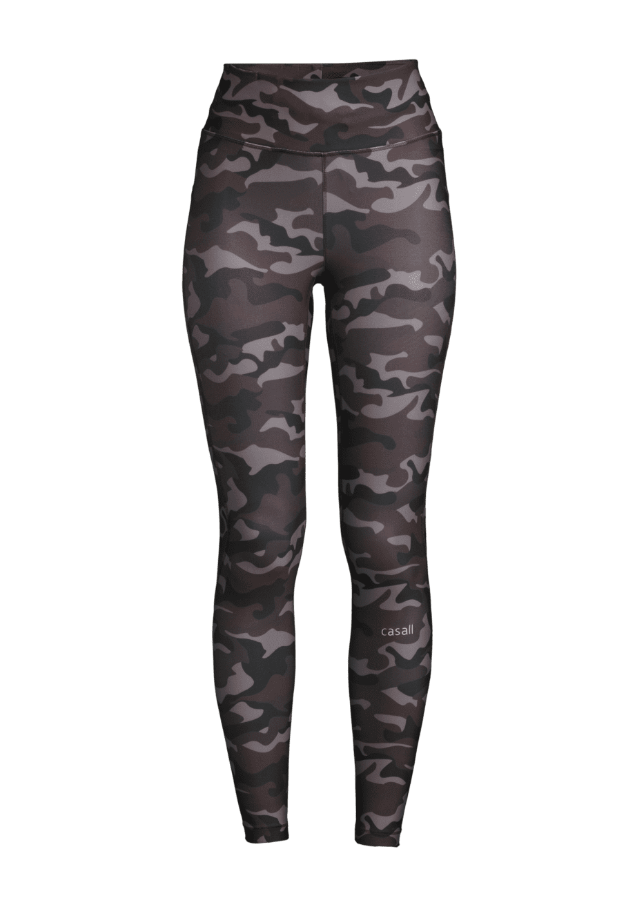 Casall Printed Sport Tights - Grey Paint