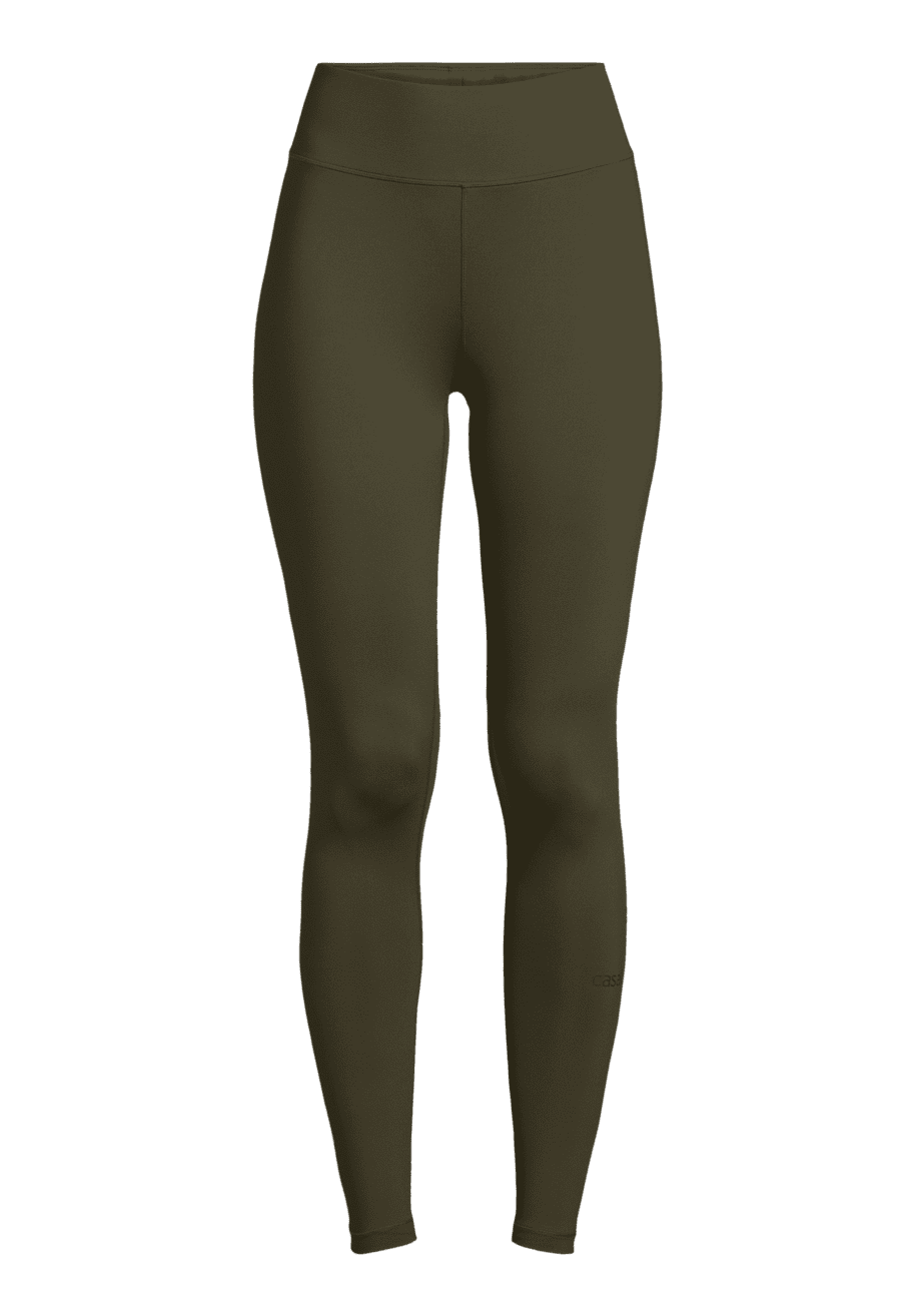 Casall Reclaimed Regular Waist Tights - Forest Green