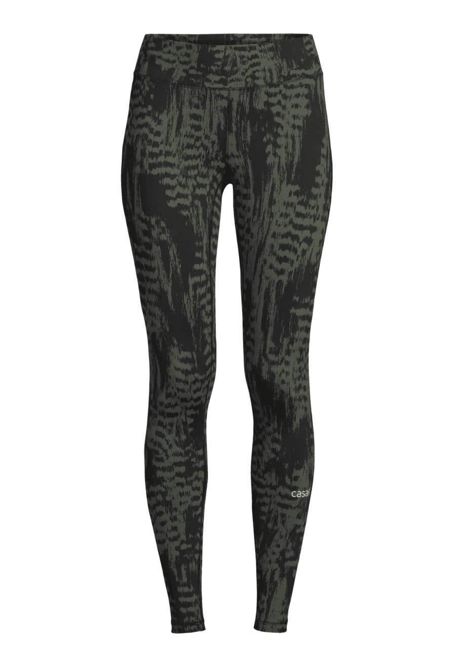 Casall Reclaimed Regular Waist Tights - Survive Dk Green