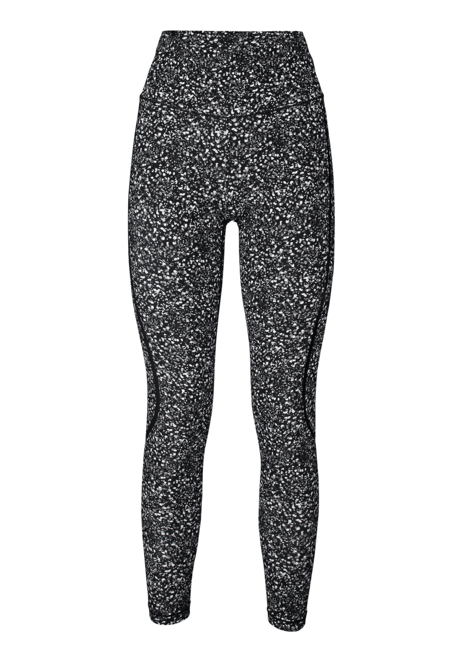 Casall Sculpture Printed High Waist Tights - Black Sprinkle