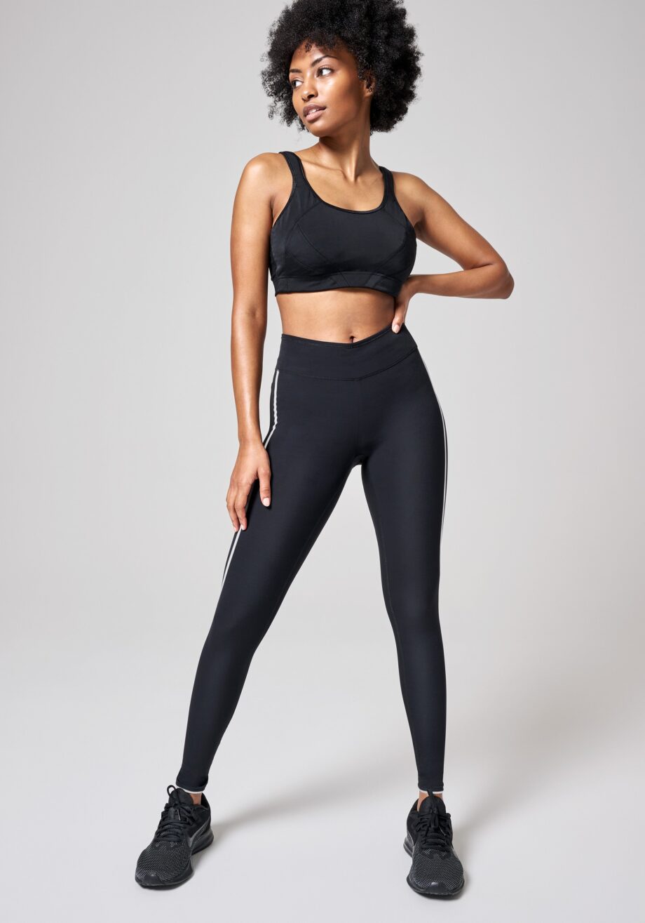 Casall Sculpture Running Tights - Liquid black