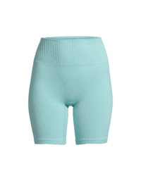 Casall Seamless Graphical Rib Bike Tights - Pastel Mint