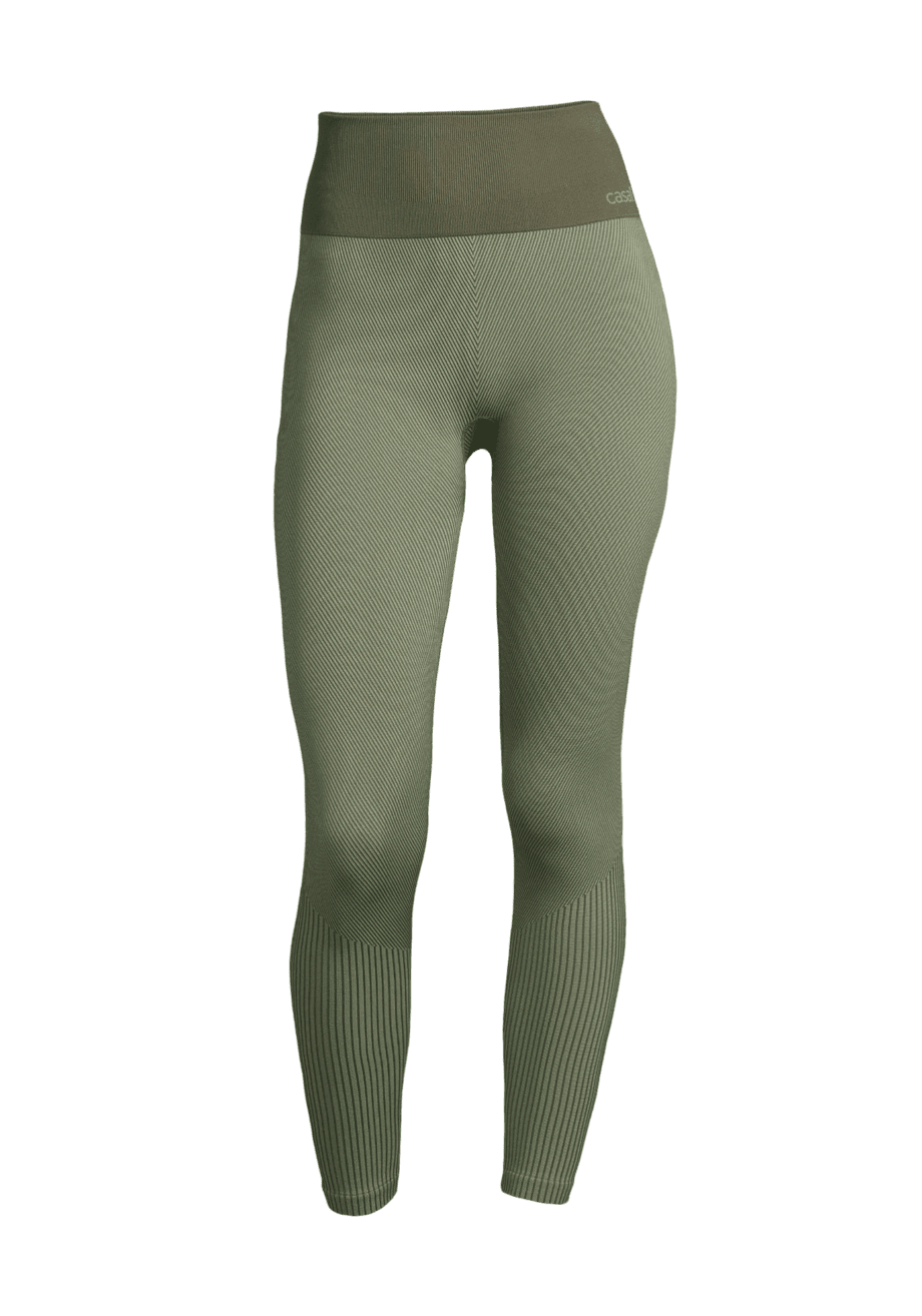 Casall Seamless High Waist Tights - Northern Green