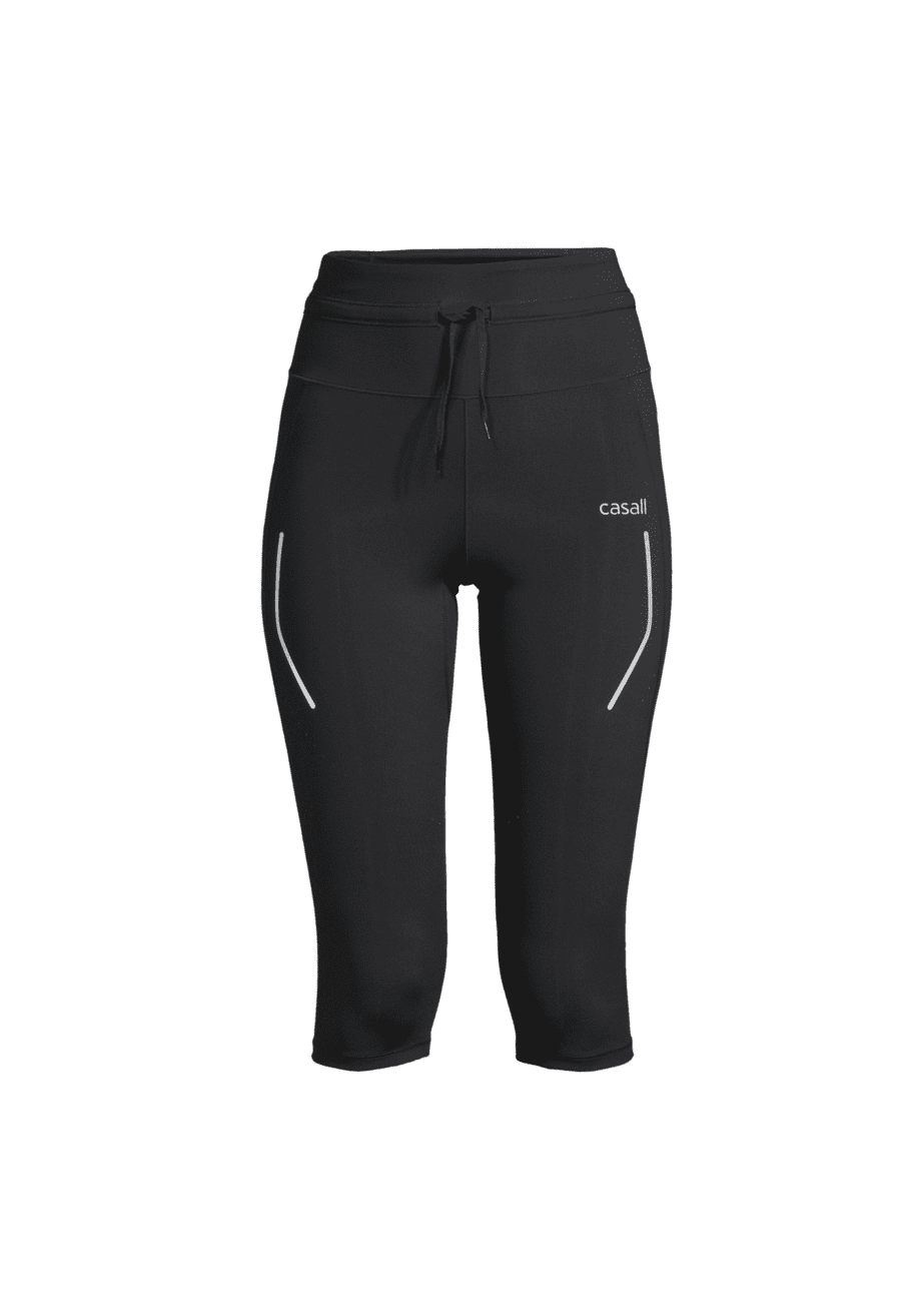 Casall Shapify 3/4 High Waist Running Tights - Black