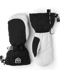 Hestra Army Leather Extreme Mitt Black/Off White (5 5)