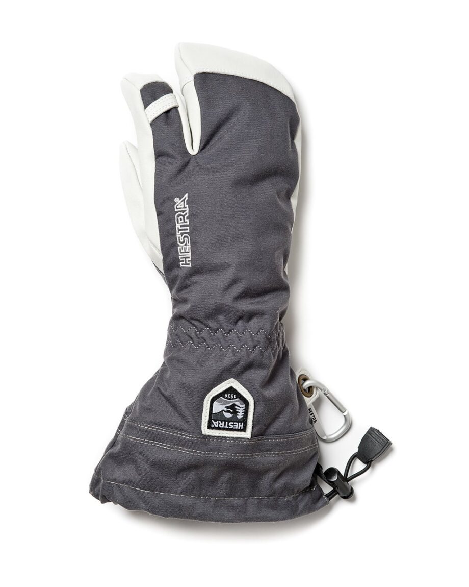 Hestra Army Leather Heli Ski - 3 Finger Grey (8 8)