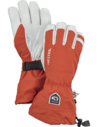 Hestra Army Leather Heli Ski - 5 Finger Brick Red (9 9)
