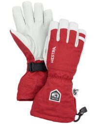 Hestra Army Leather Heli Ski - 5 Finger Red (10 10)