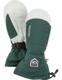 Hestra Army Leather Heli Ski - Mitt Bottle Green (11 11)