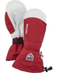 Hestra Army Leather Heli Ski - Mitt Red (10 10)