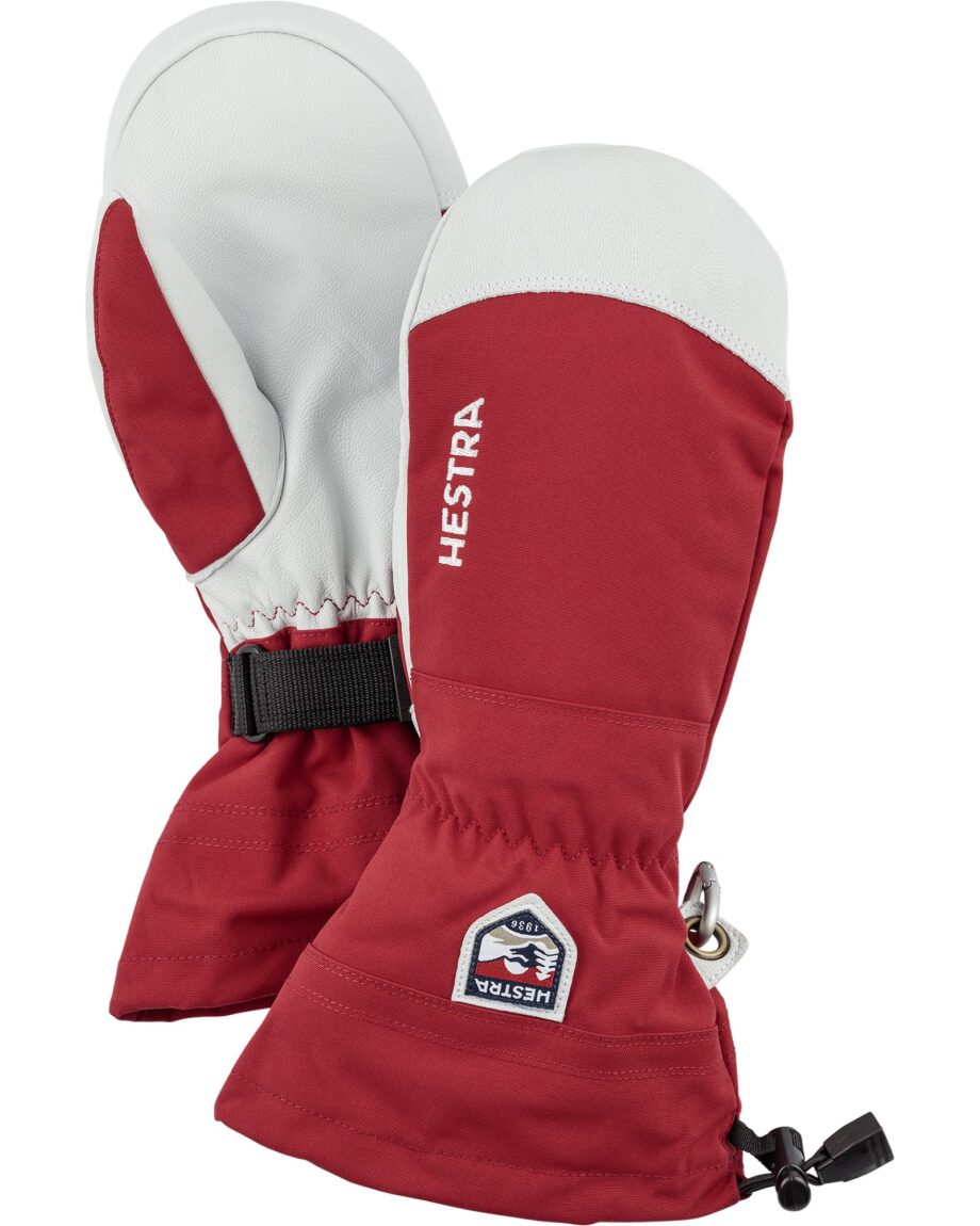 Hestra Army Leather Heli Ski - Mitt Red (10 10)