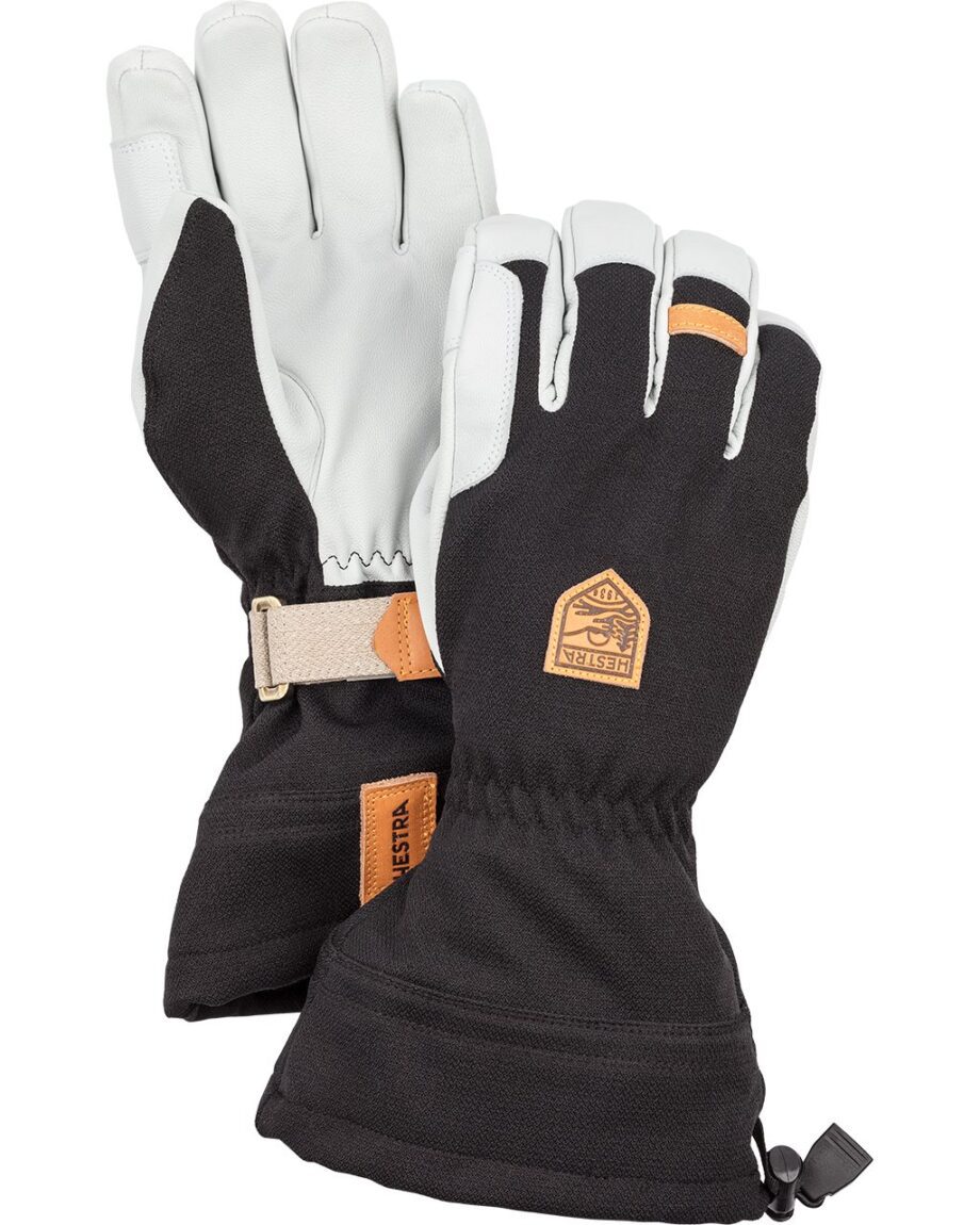 Hestra Army Leather Patrol Gauntlet - 5 Finger Black (9 9)
