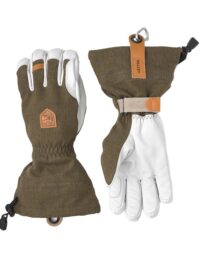 Hestra Army Leather Patrol Gauntlet - 5 Finger Olive (11 11)