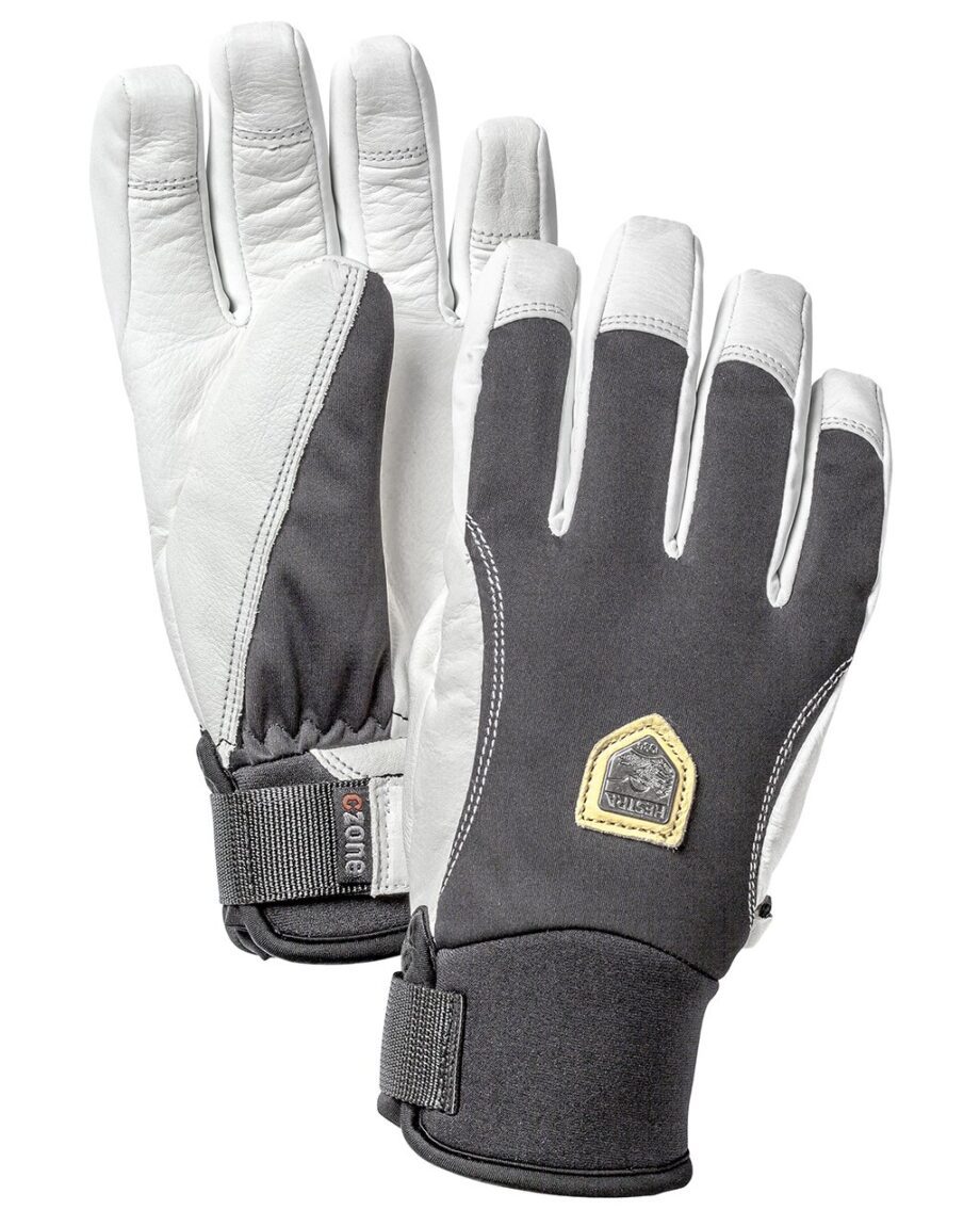 Hestra Czone Alpine Short - 5 Finger Black/Off White (6 6)