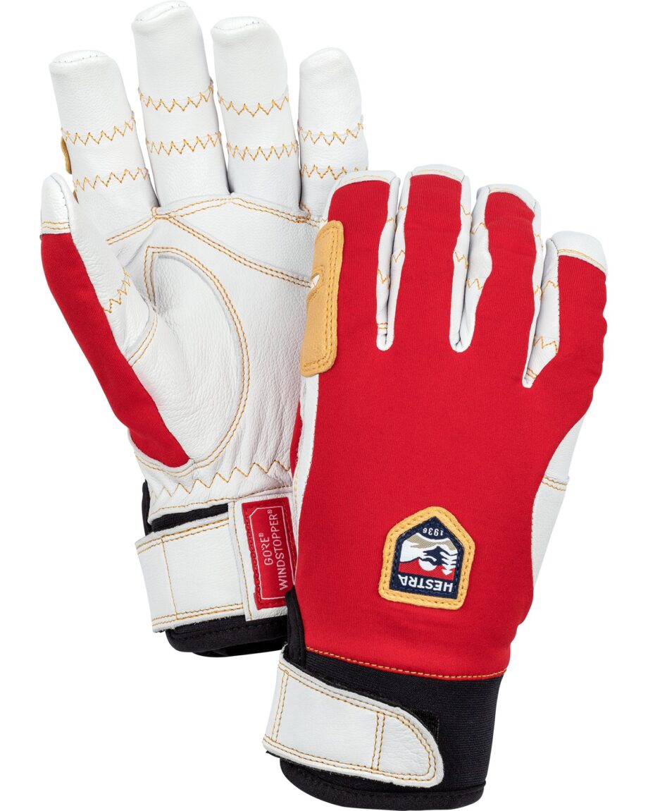 Hestra Ergo Grip Active - 5 Finger Red/Off White (10 10)