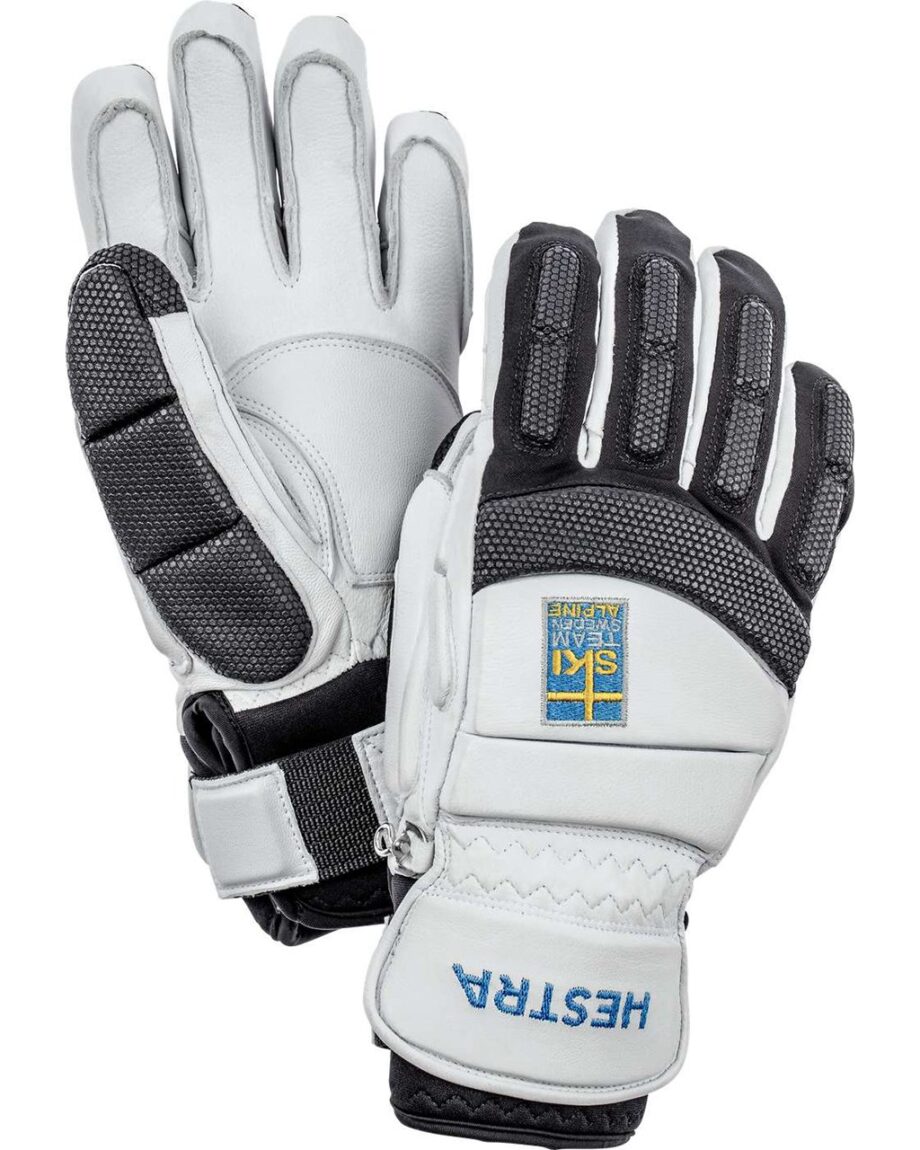 Hestra Gripen GS - 5 Finger White/Yellow (10 10)
