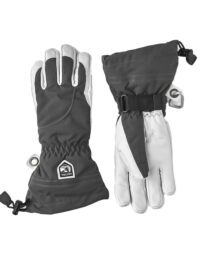 Hestra Heli Ski Female - 5 Finger Grey/Offwhite (9 9)