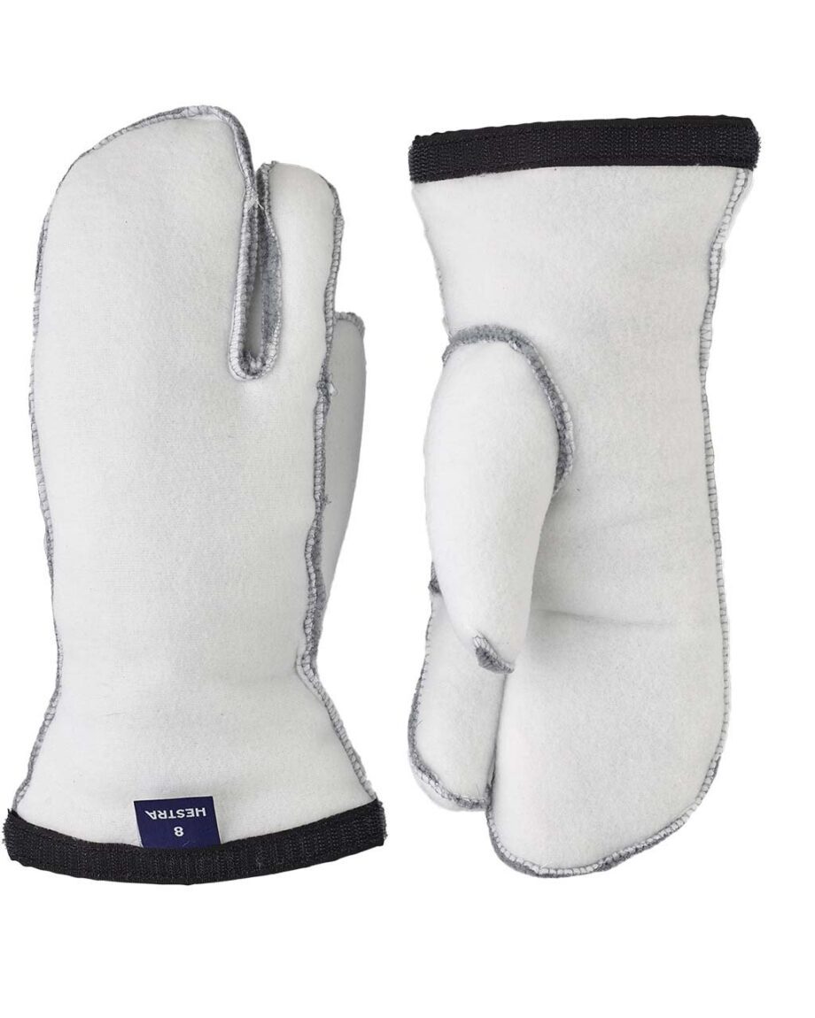 Hestra Heli Ski Liner - 3 Finger Offwhite (12 12)