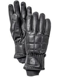 Hestra Henrik Leather Pro Model - 5 Finger Black (6 6)