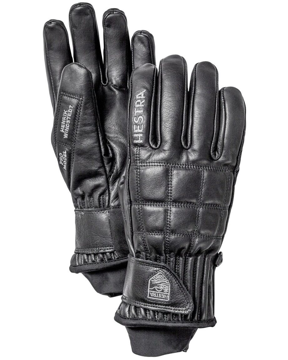 Hestra Henrik Leather Pro Model - 5 Finger Black (6 6)