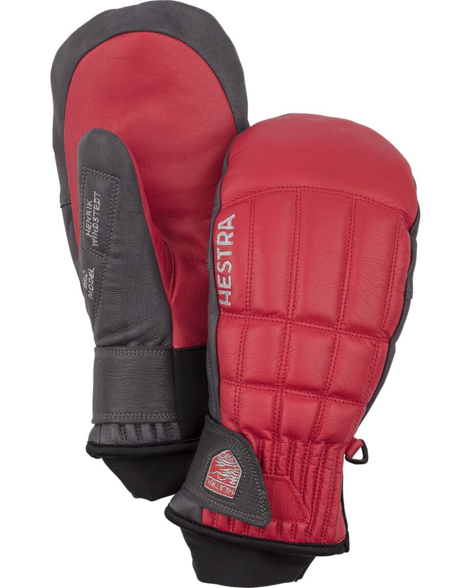 Hestra Henrik Leather Pro Model - Mitt Red/Grey (10 10)